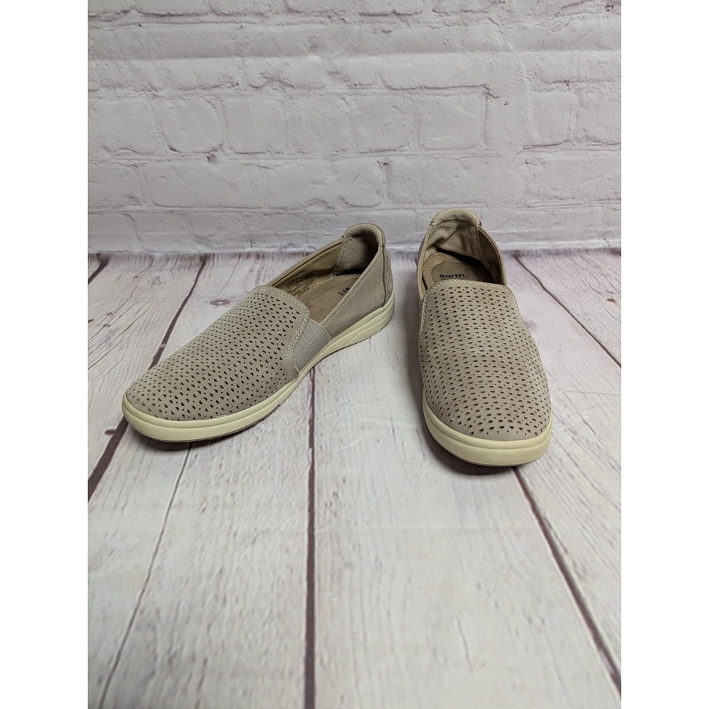 Earth Origins Eclipse Elin Leather Casual Comfort Slip-On Tan Woman's 8.5W EUC